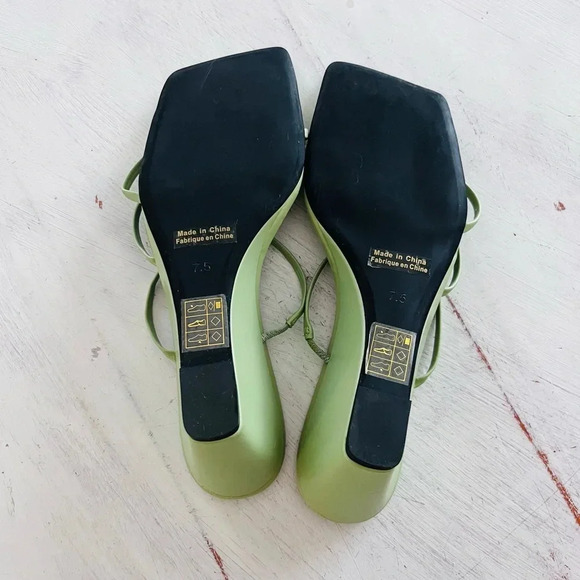 Free People Jeffrey Campbell Palate Strappy Wedge in Green Size 7.5 NWOT - Picture 6 of 8